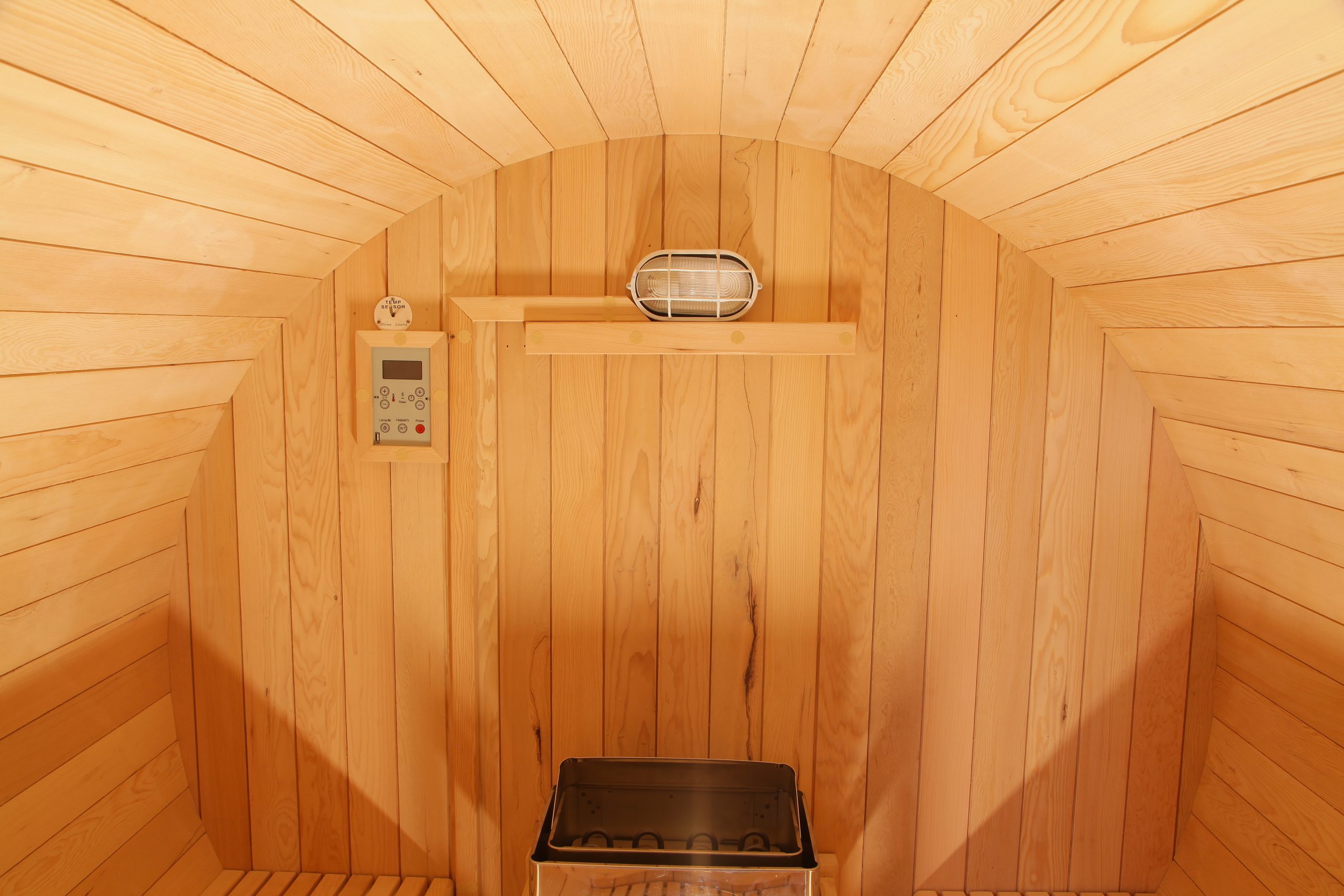 Best Selling Backyard Panoramic 6 Person Barrel Steam Sauna Room 002