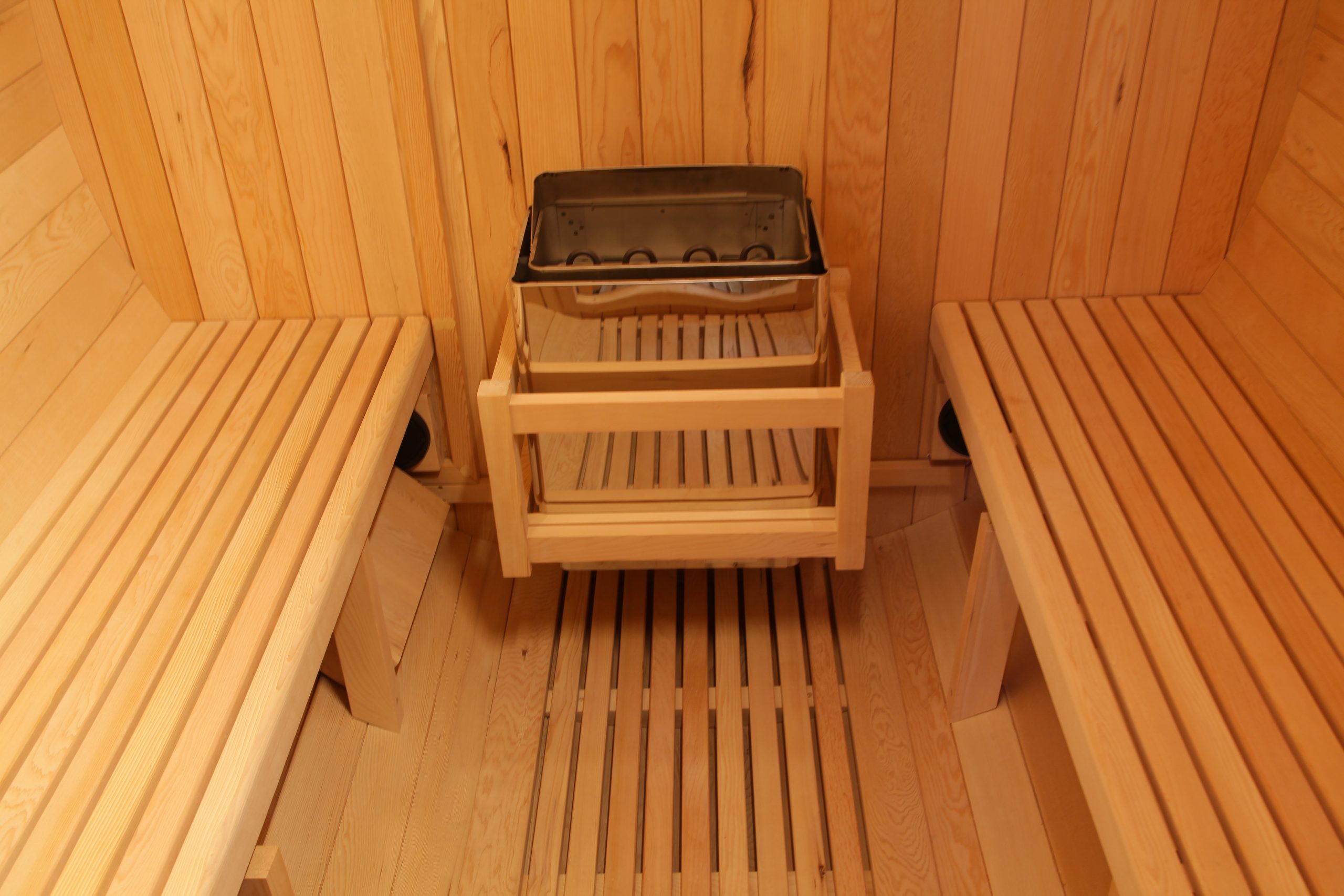 Best Selling Backyard Panoramic 6 Person Barrel Steam Sauna Room 003