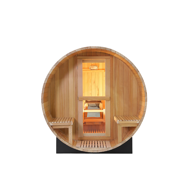 Best Selling Backyard Panoramic 6 Person Barrel Steam Sauna Room 10