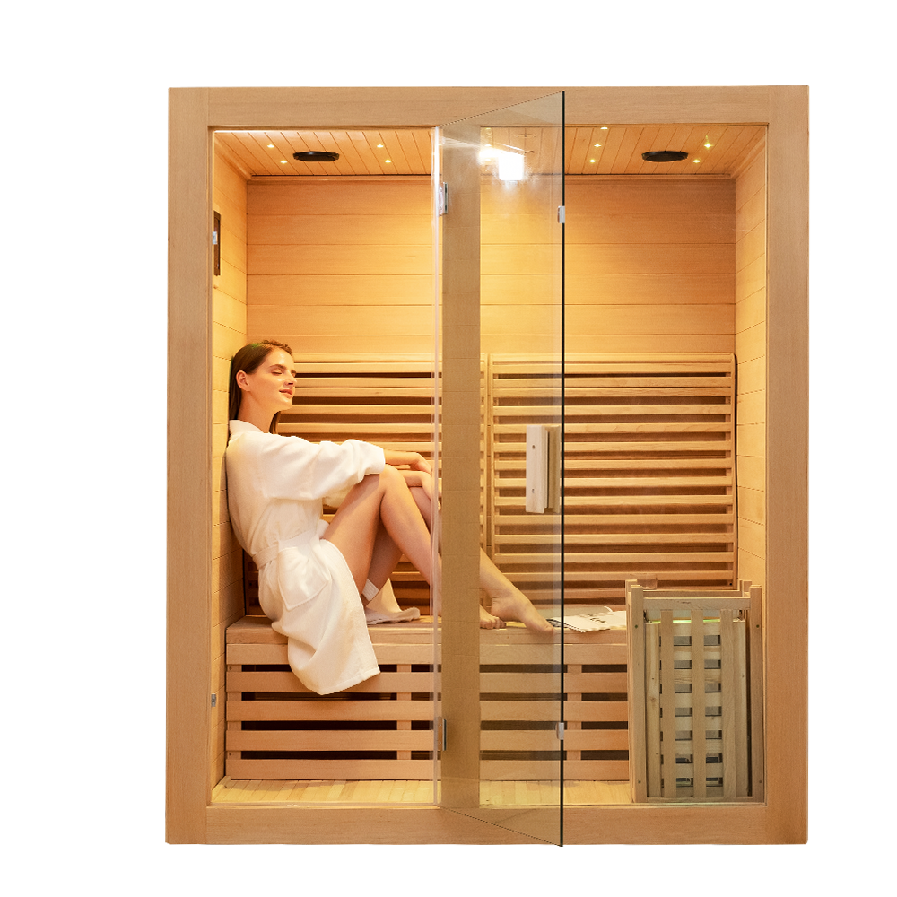 Cheap Custom 2 Person Traditional Indoor Sauna Supplier 001
