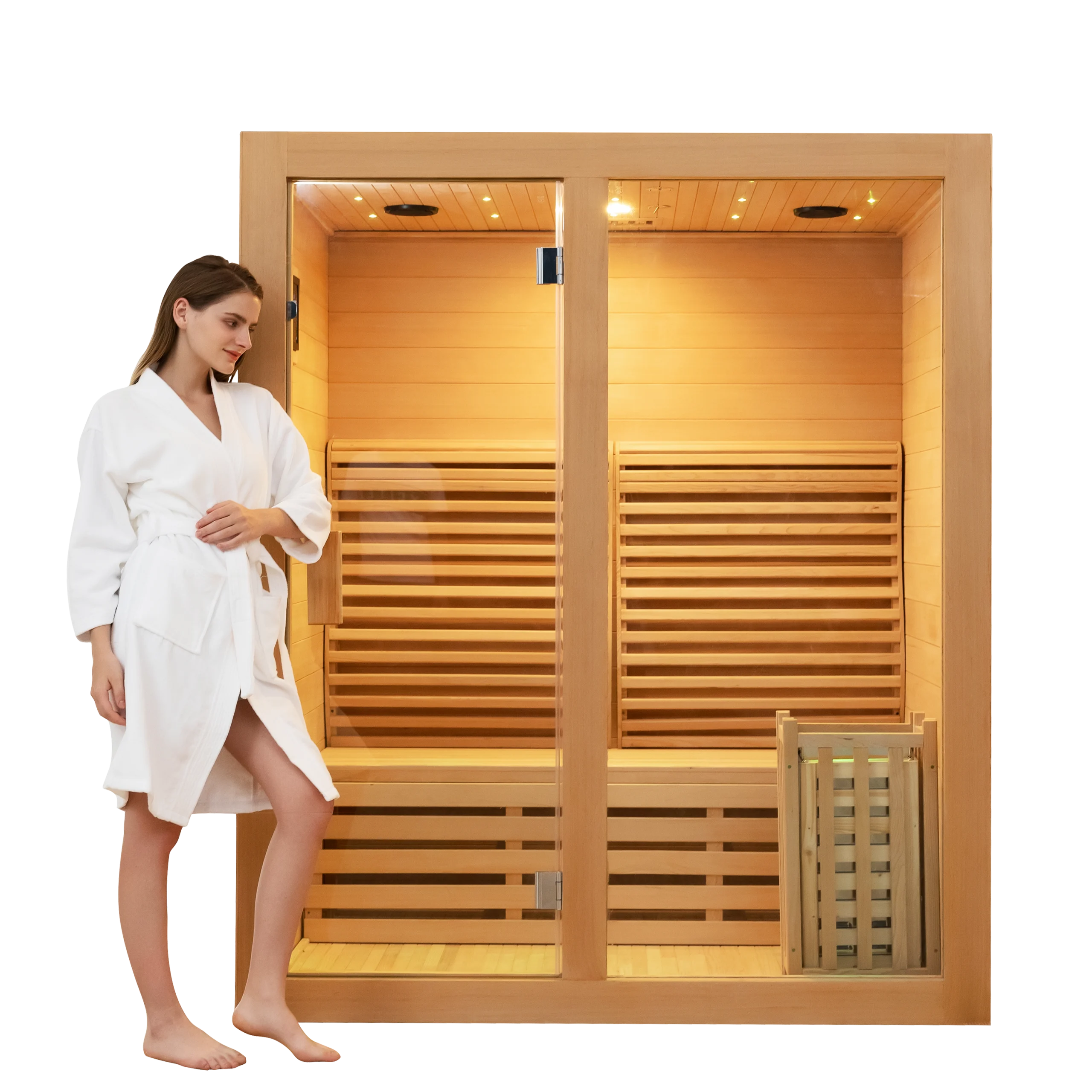 Cheap Custom 2 Person Traditional Indoor Sauna Supplier 10