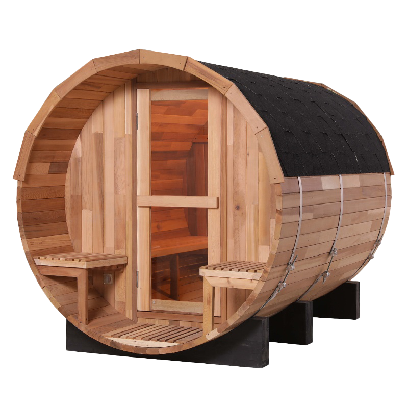 Cheap Outdoor Cedar Barrel Steam Sauna Room Manufacturer 10