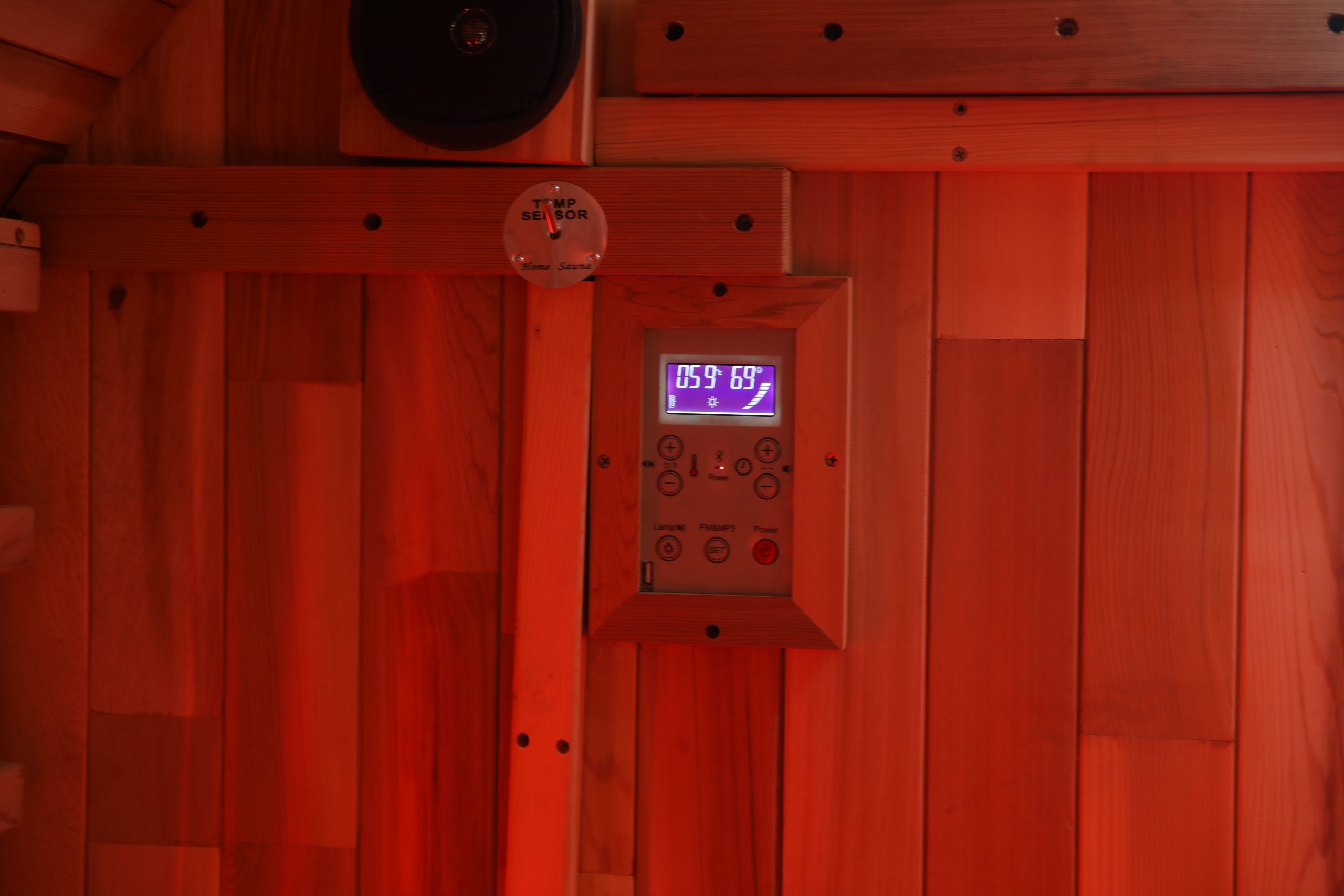 Custom 4 People Capacity Redwood Outdoors Barrel Sauna 005