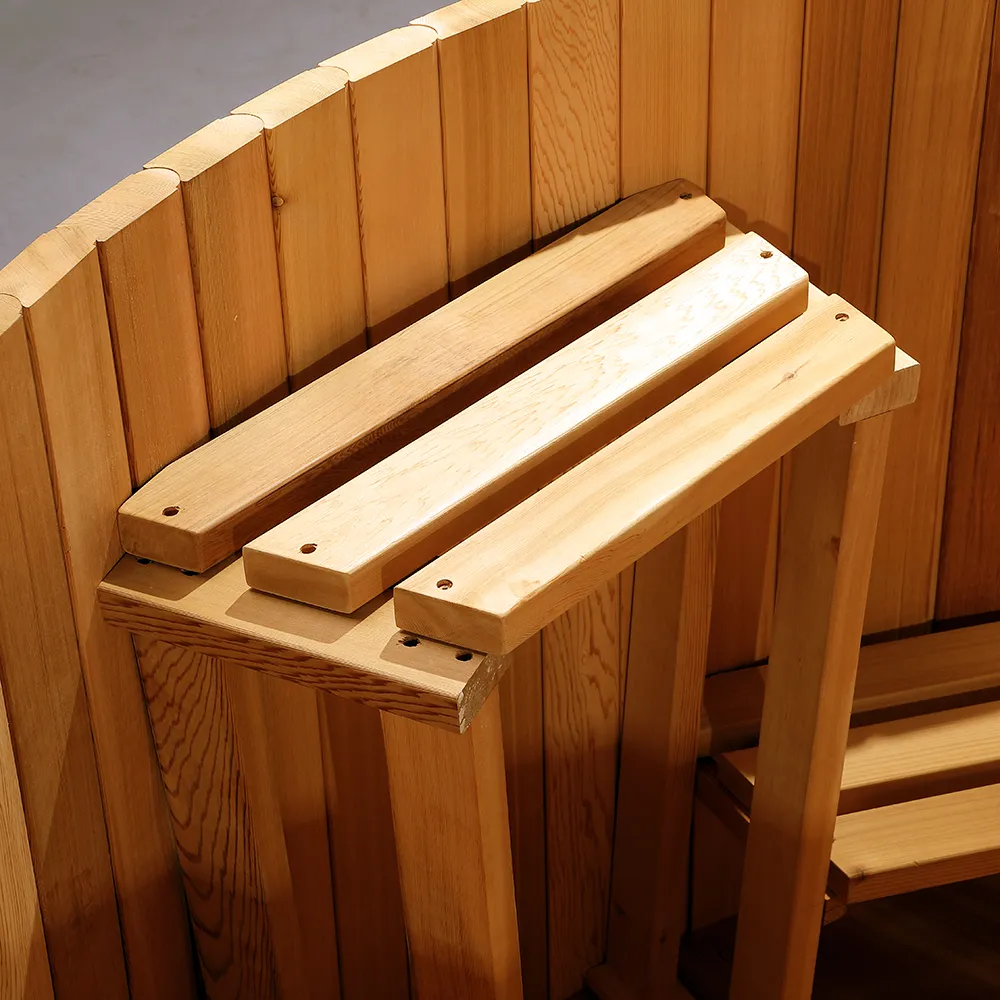 Custom Canadian Red Cedar 3-4 Person Wood Fired Hot Tub Manufacturer 003