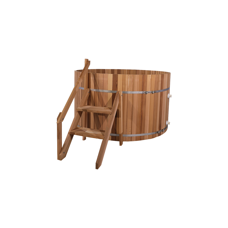 Custom Canadian Red Cedar 3-4 Person Wood Fired Hot Tub Manufacturer 006