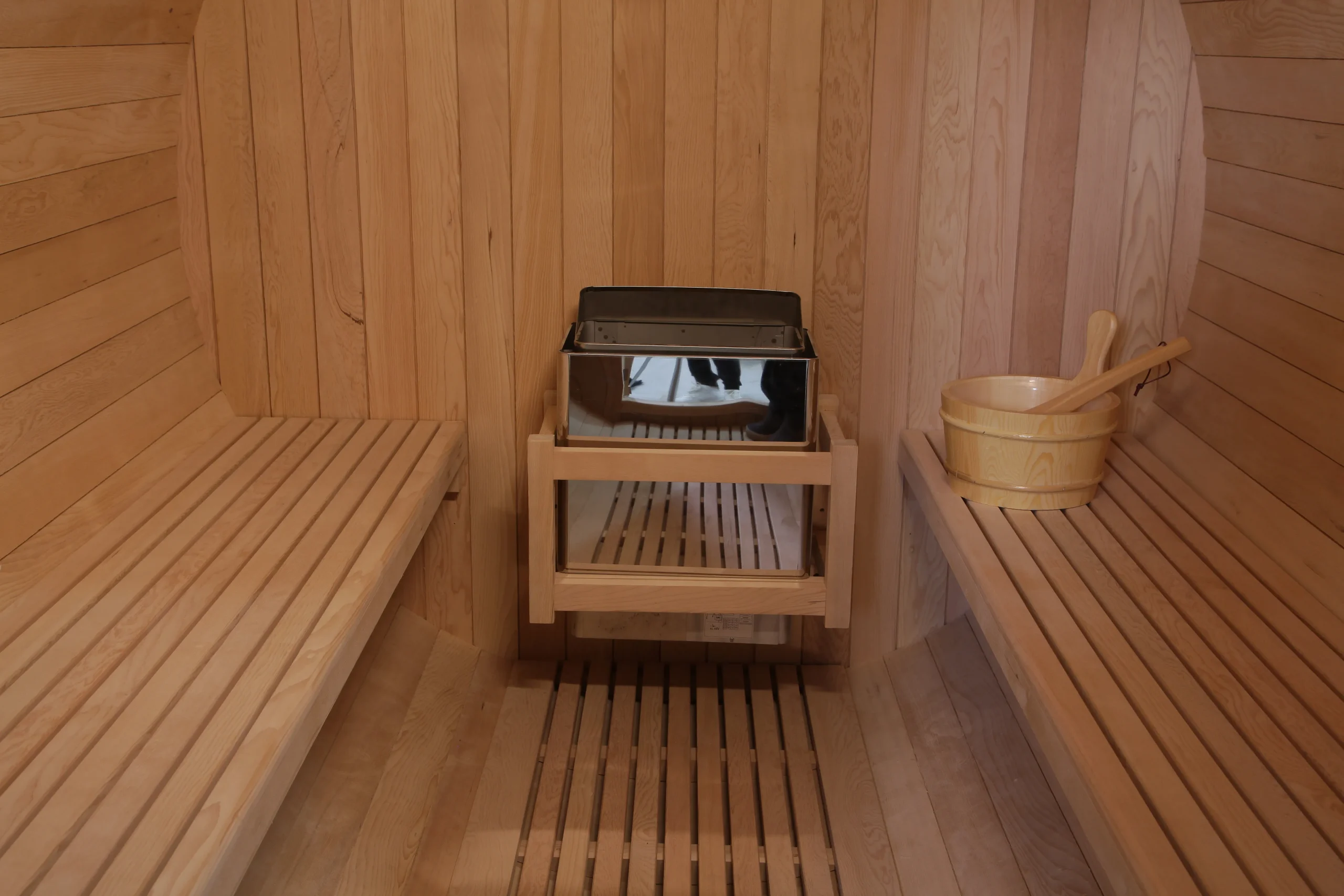 Custom Home Outdoor Barrel Steam Sauna Room Manufacturers 002
