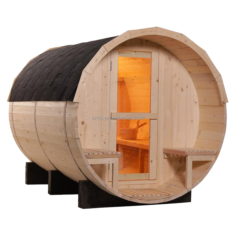 Custom Home Outdoor Barrel Steam Sauna Room Manufacturers 008