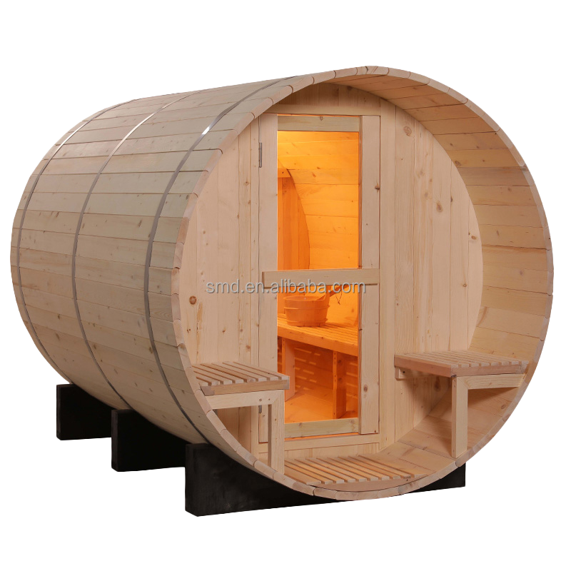 Custom Home Outdoor Barrel Steam Sauna Room Manufacturers 009