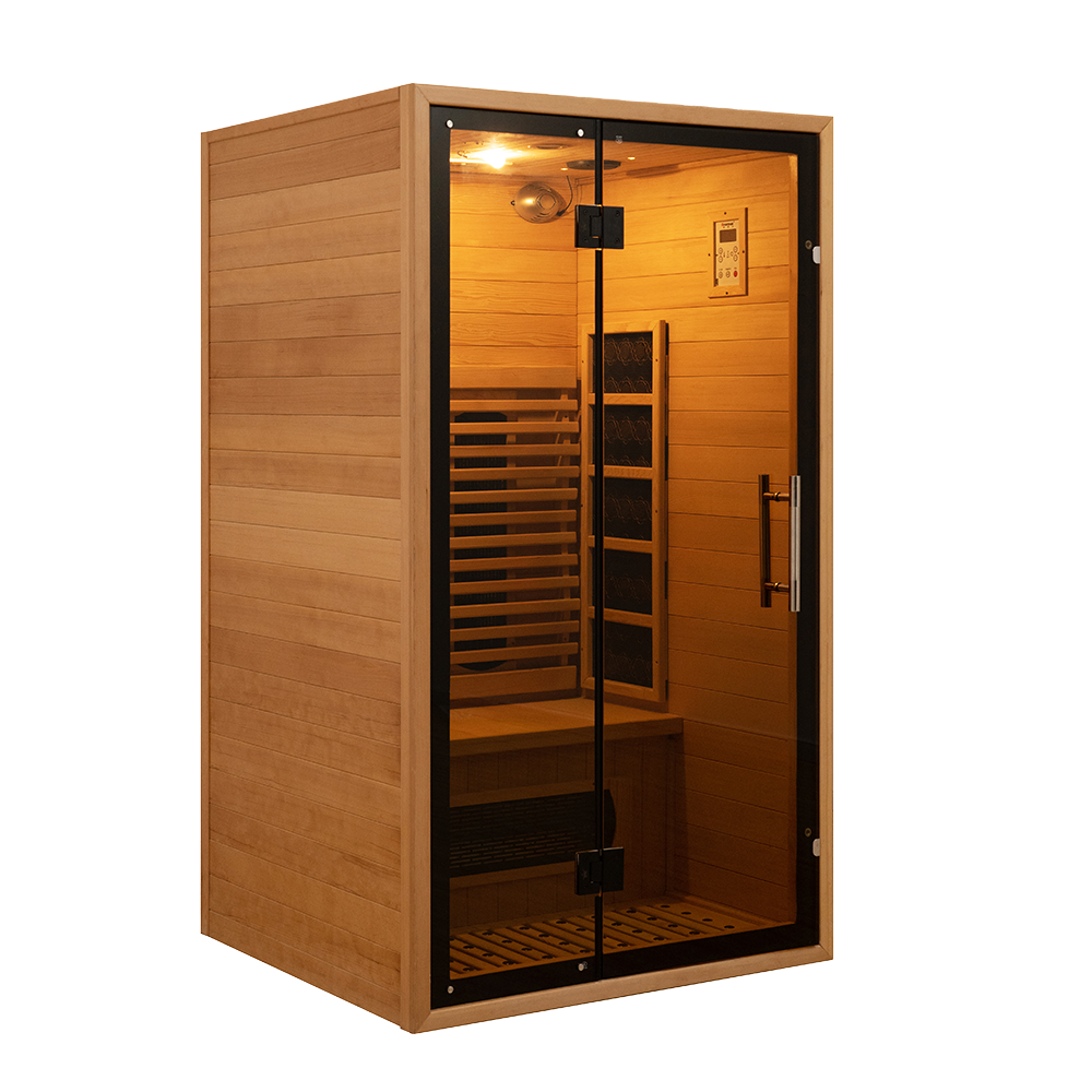 Custom Luxury 2 Person Indoor Full Spectrum Near And Far Infrared Sauna 002
