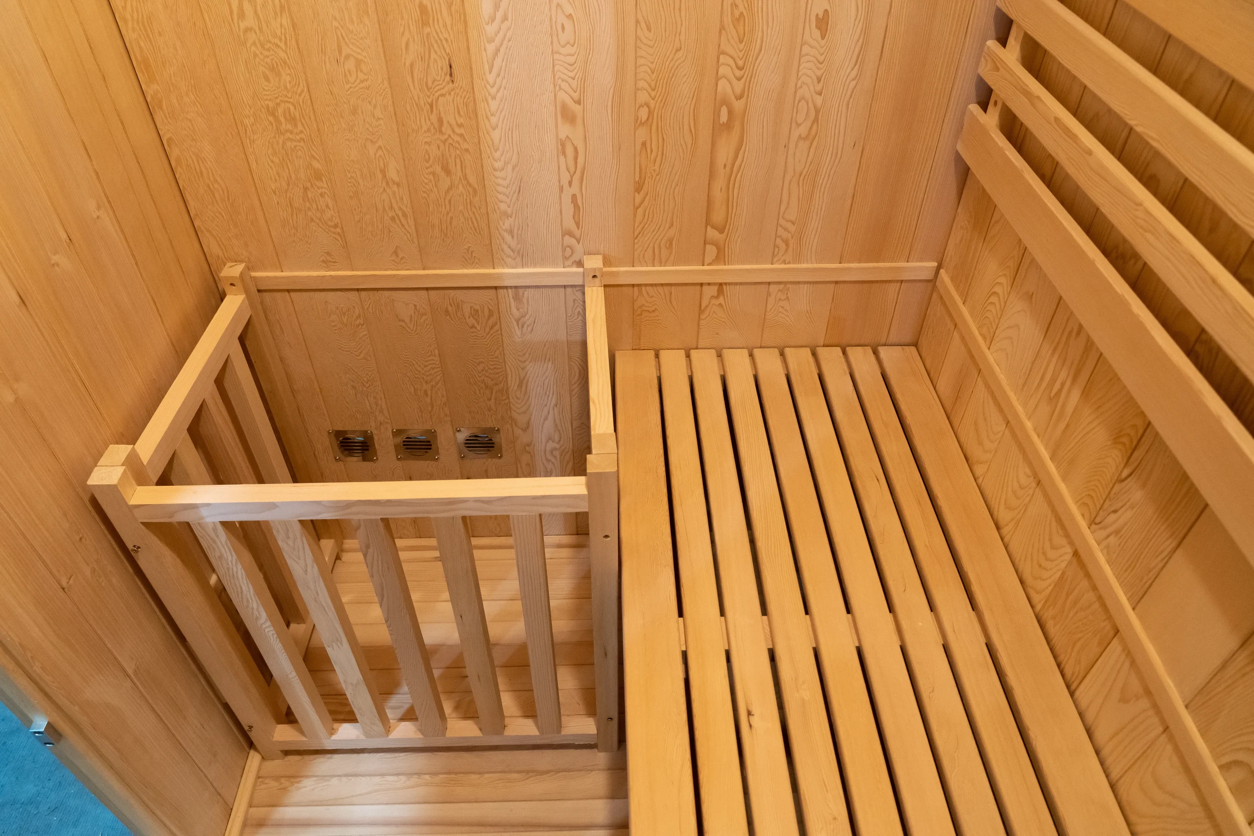 Custom Luxury Indoor 2 Person Traditional Dry And Wet Steam Sauna Room 004