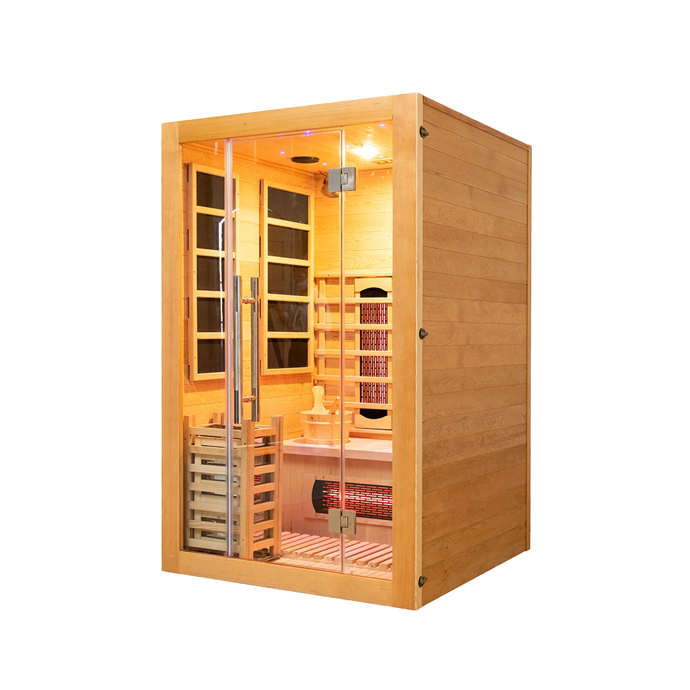 Custom Size 2 Person Indoor Steam Far Infrared Sauna Room 009