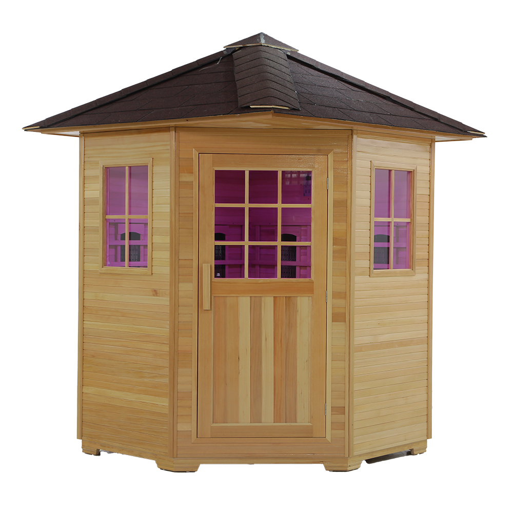 Custom Wholesale Backyard Outdoor 4 Person Infrared Sauna Room 009