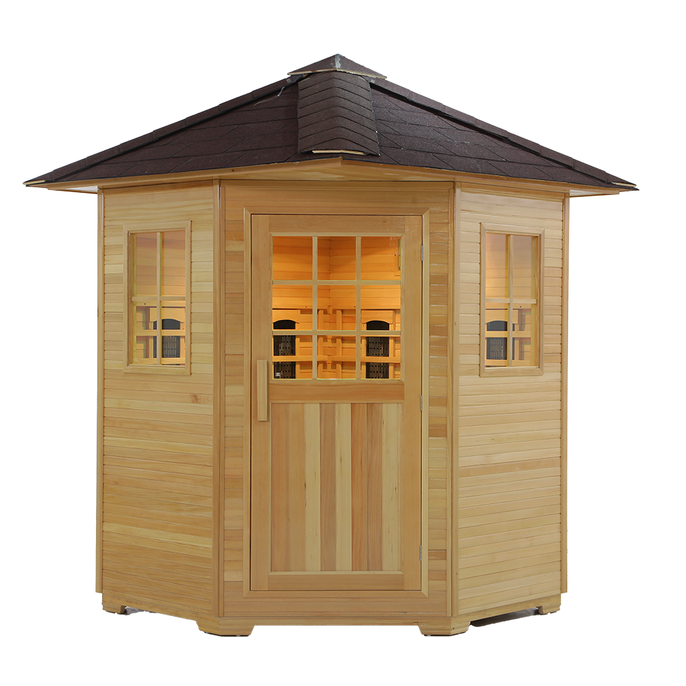 Custom Wholesale Backyard Outdoor 4 Person Infrared Sauna Room 11