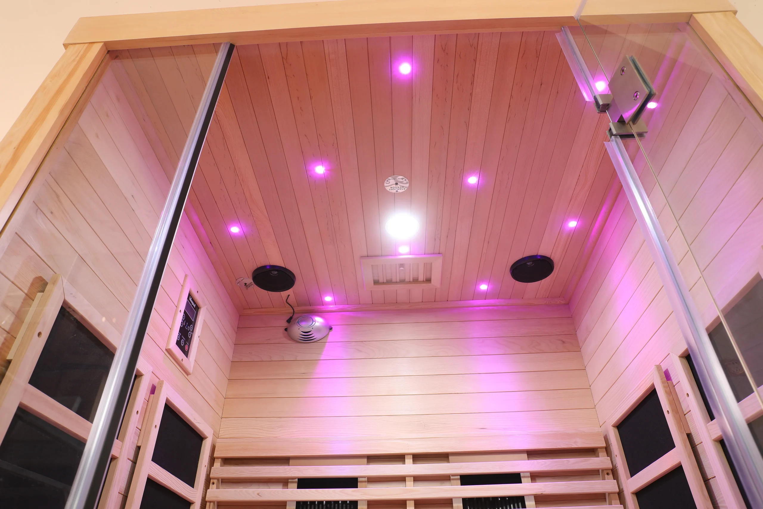 Customized Luxury Home Double Far Infrared Red Light Sauna Room 001