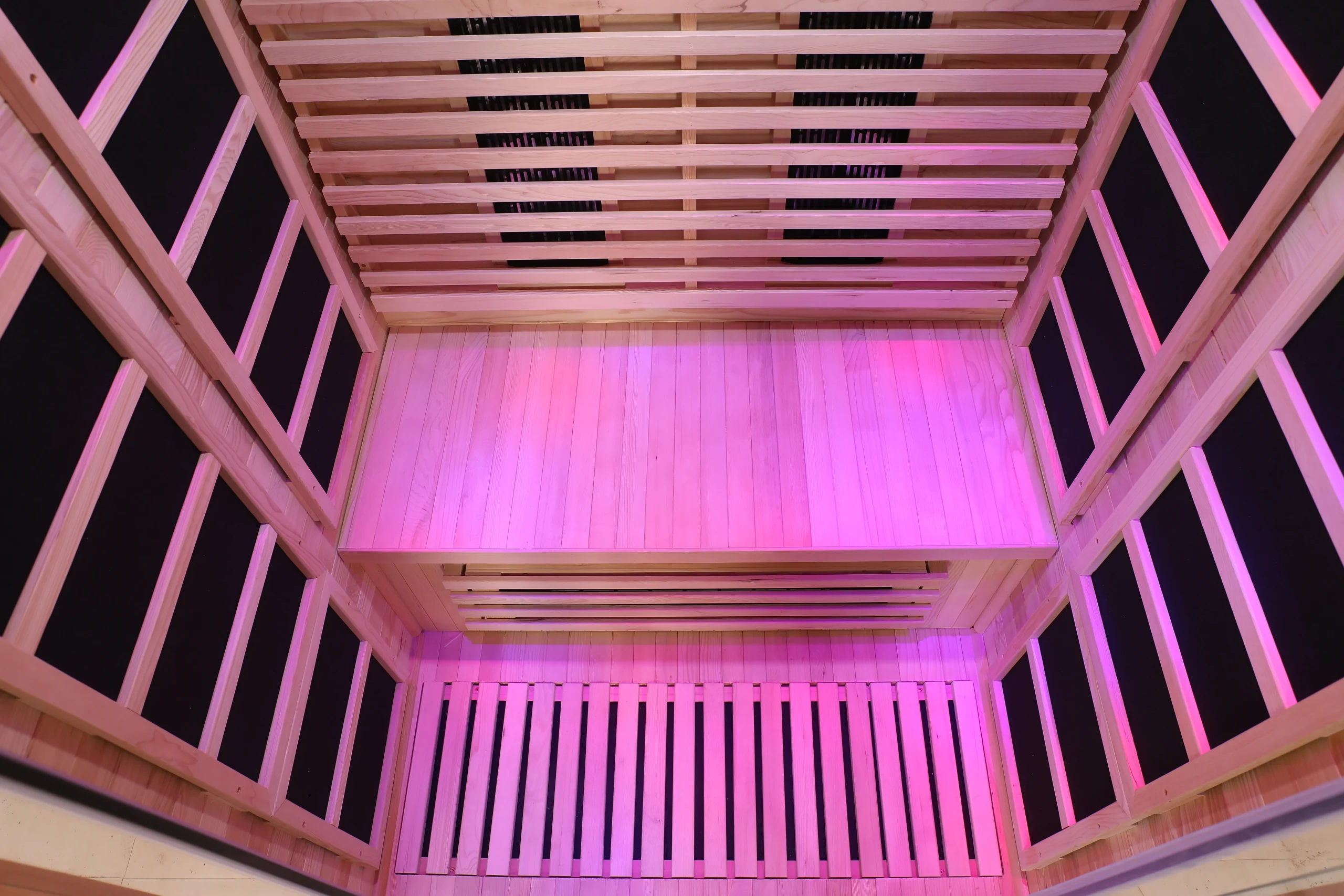 Customized Luxury Home Double Far Infrared Red Light Sauna Room 003