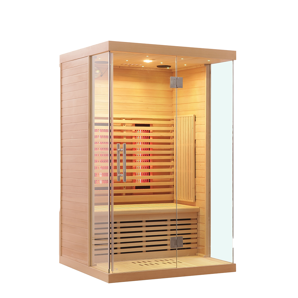 Customized Luxury Home Double Far Infrared Red Light Sauna Room 006