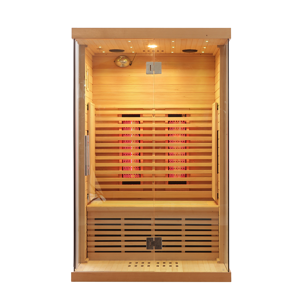Customized Luxury Home Double Far Infrared Red Light Sauna Room 007