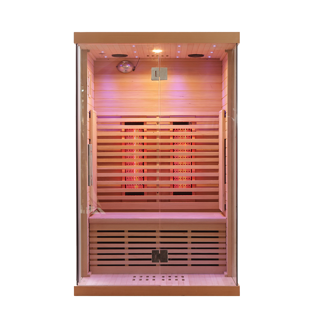 Customized Luxury Home Double Far Infrared Red Light Sauna Room 008