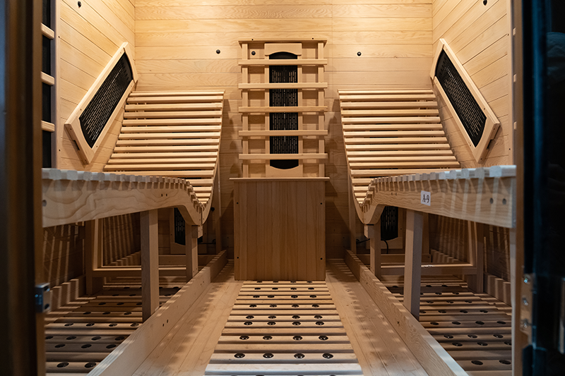 Customized Red Cedar Two Person Infrared Sauna Manufacturer 002