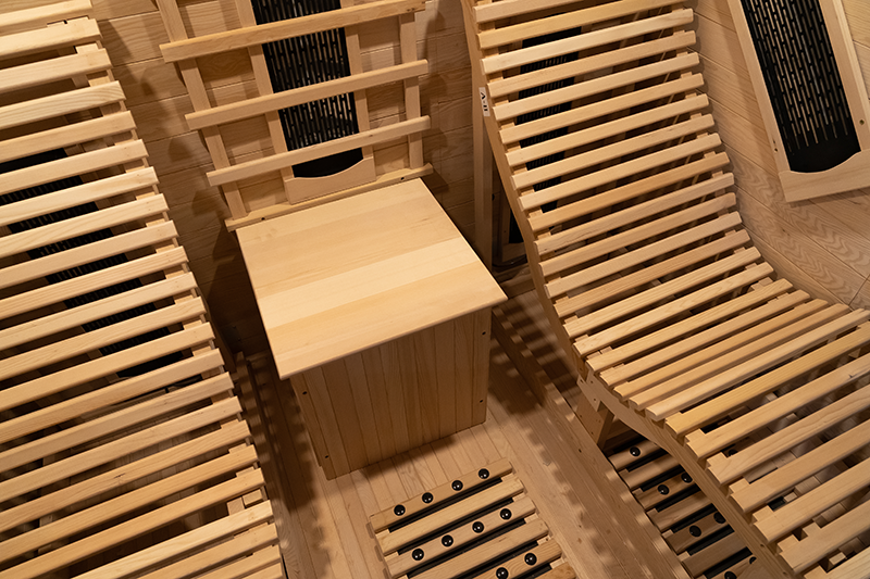Customized Red Cedar Two Person Infrared Sauna Manufacturer 004