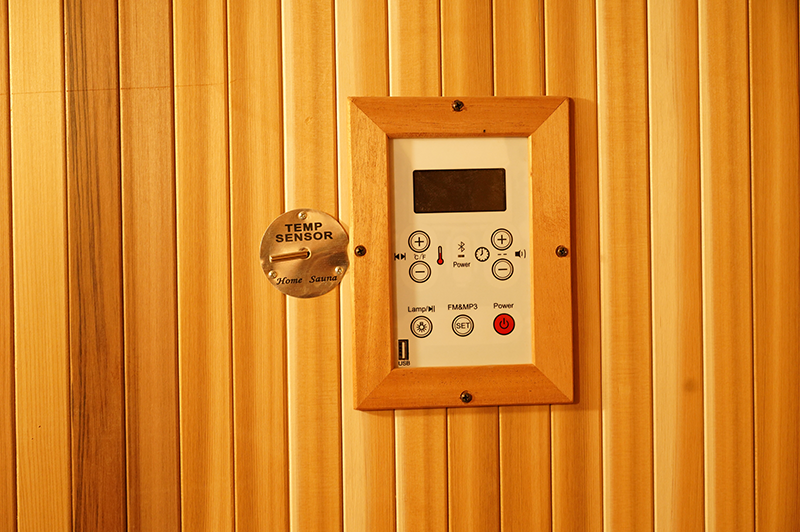 New Design 4 Person Hemlock Wood Outdoor Infrared Sauna 003