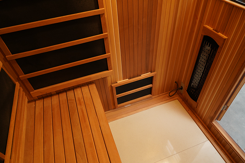 New Design 4 Person Hemlock Wood Outdoor Infrared Sauna 004