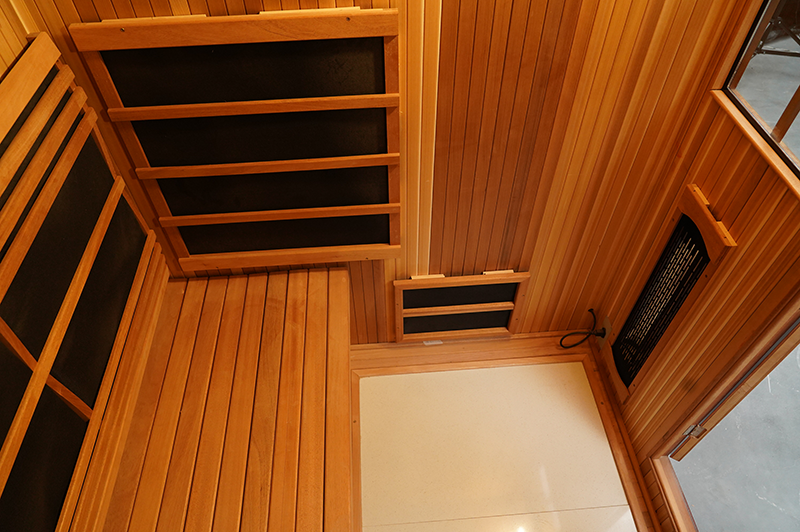 New Design 4 Person Hemlock Wood Outdoor Infrared Sauna 005