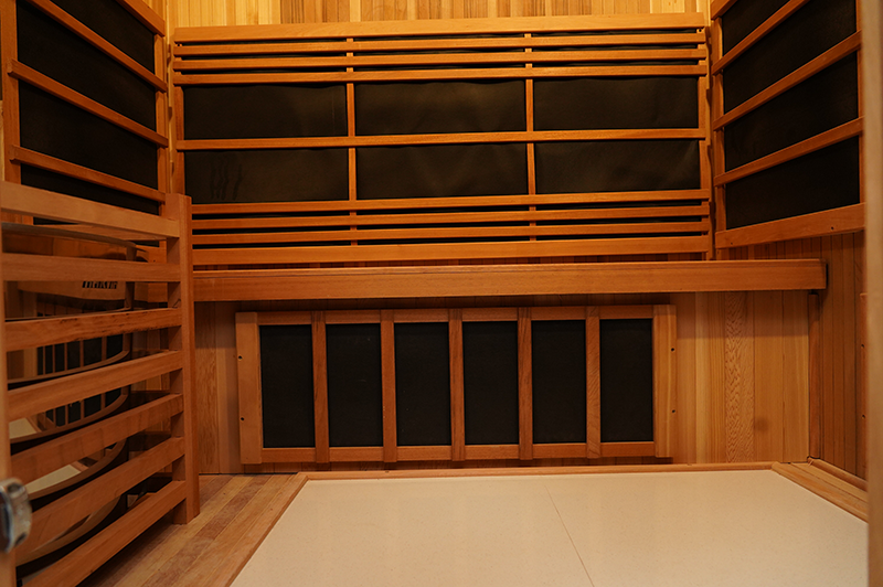 New Design 4 Person Hemlock Wood Outdoor Infrared Sauna 007