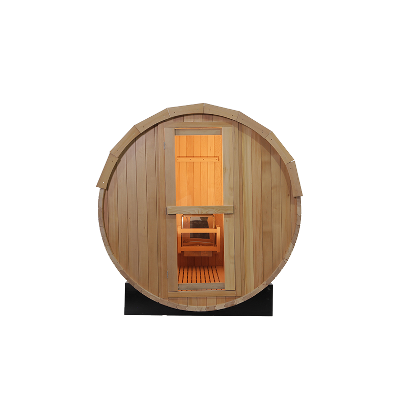 Wholesale 4 People Capacity Outdoor Barrel Sauna Room 004