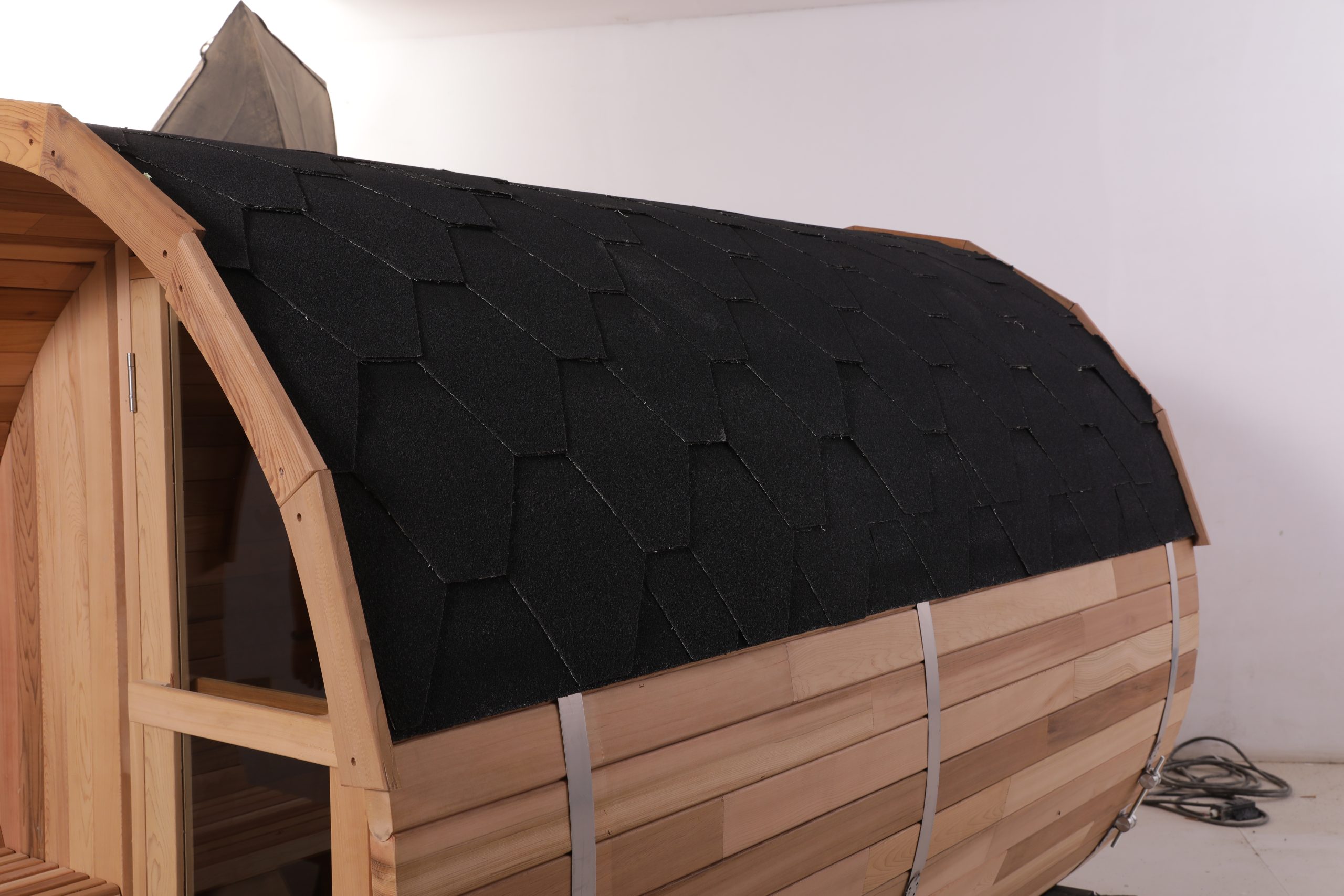 Wholesale 4 People Capacity Outdoor Barrel Sauna Room 005