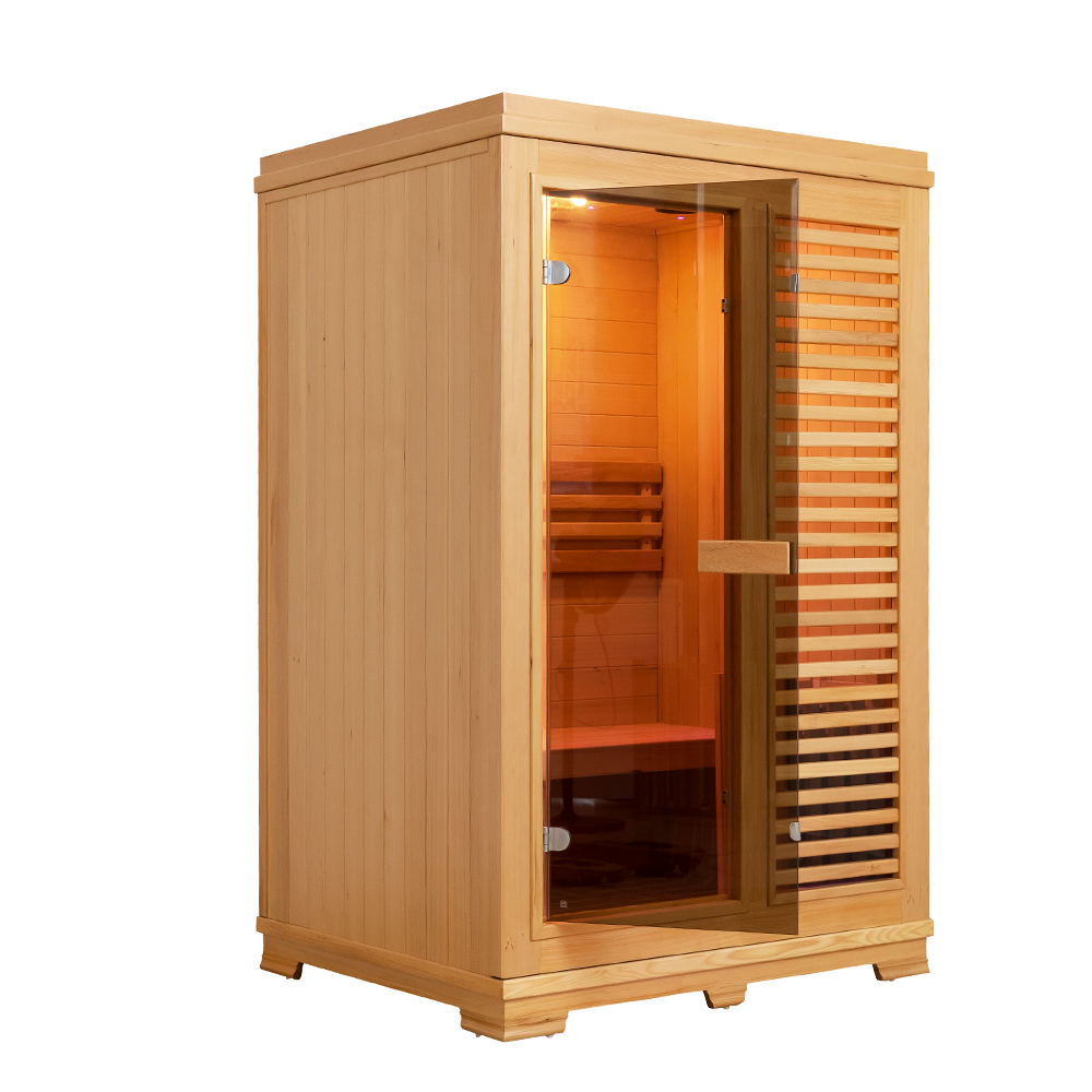 Wholesale Cheap Home Indoor Hemlock 2 Person Wooden Steam Sauna 003