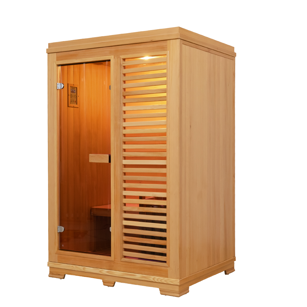 Wholesale Cheap Home Indoor Hemlock 2 Person Wooden Steam Sauna 004