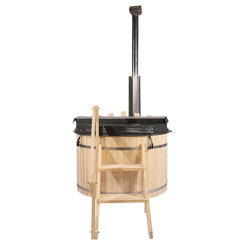 Wholesale Custom Outdoor 5 Person Wood Fired Hot Tubs 009
