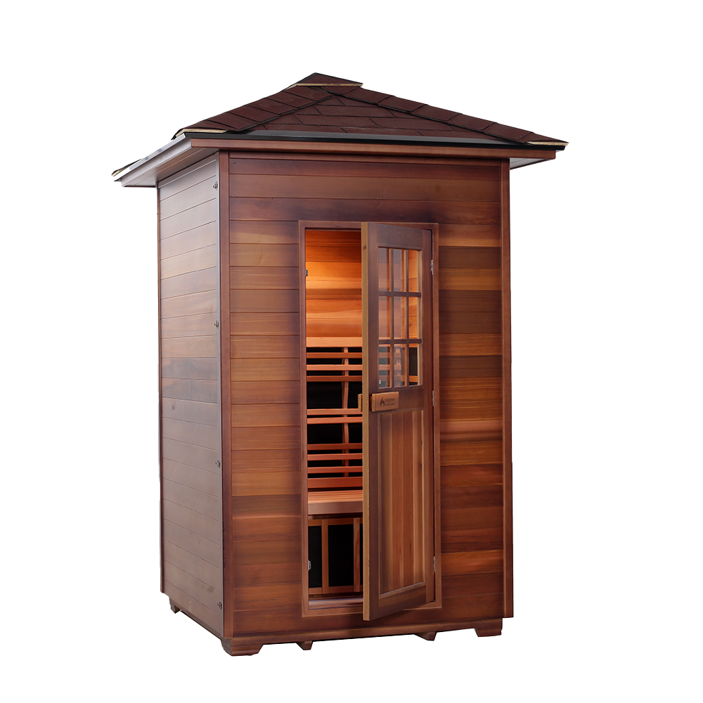 Wholesale Custom Outdoor Redwood Three Person Infrared Sauna 10