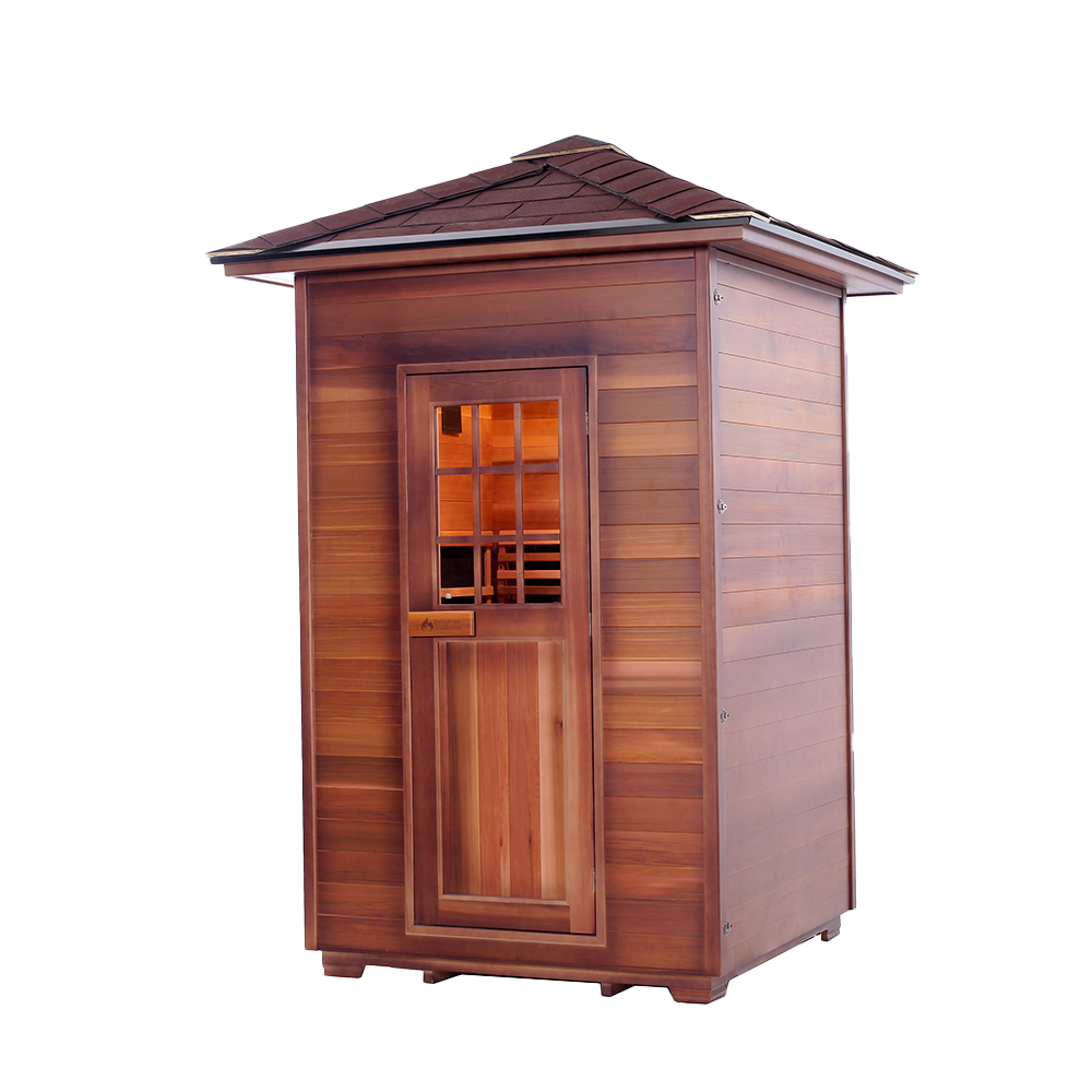 Wholesale Custom Outdoor Redwood Three Person Infrared Sauna 13
