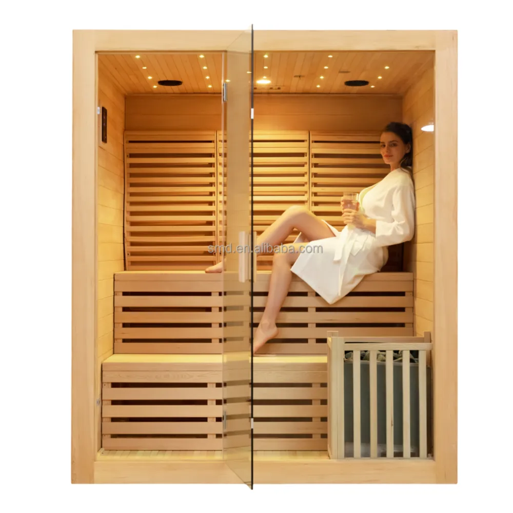 Wholesale Home Indoor 4-6-Person Indoor Traditional Steam Sauna 009