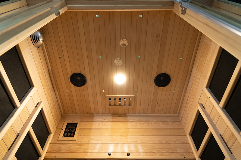 Wholesale Indoor Solid Wood Two Person Home Infrared Sauna 002