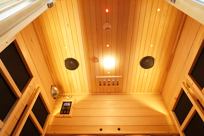 Wholesale Indoor Solid Wood Two Person Home Infrared Sauna 005