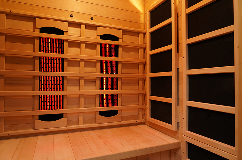 Wholesale Indoor Solid Wood Two Person Home Infrared Sauna 006