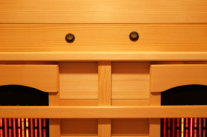 Wholesale Indoor Solid Wood Two Person Home Infrared Sauna 007