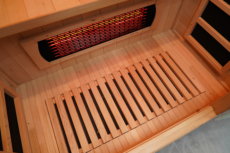 Wholesale Indoor Solid Wood Two Person Home Infrared Sauna 10