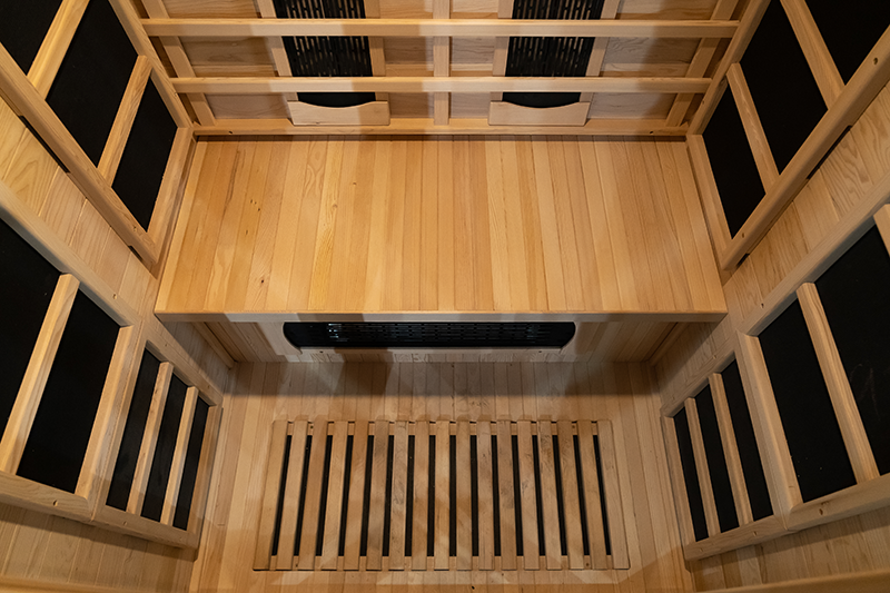 Wholesale Indoor Solid Wood Two Person Home Infrared Sauna 11
