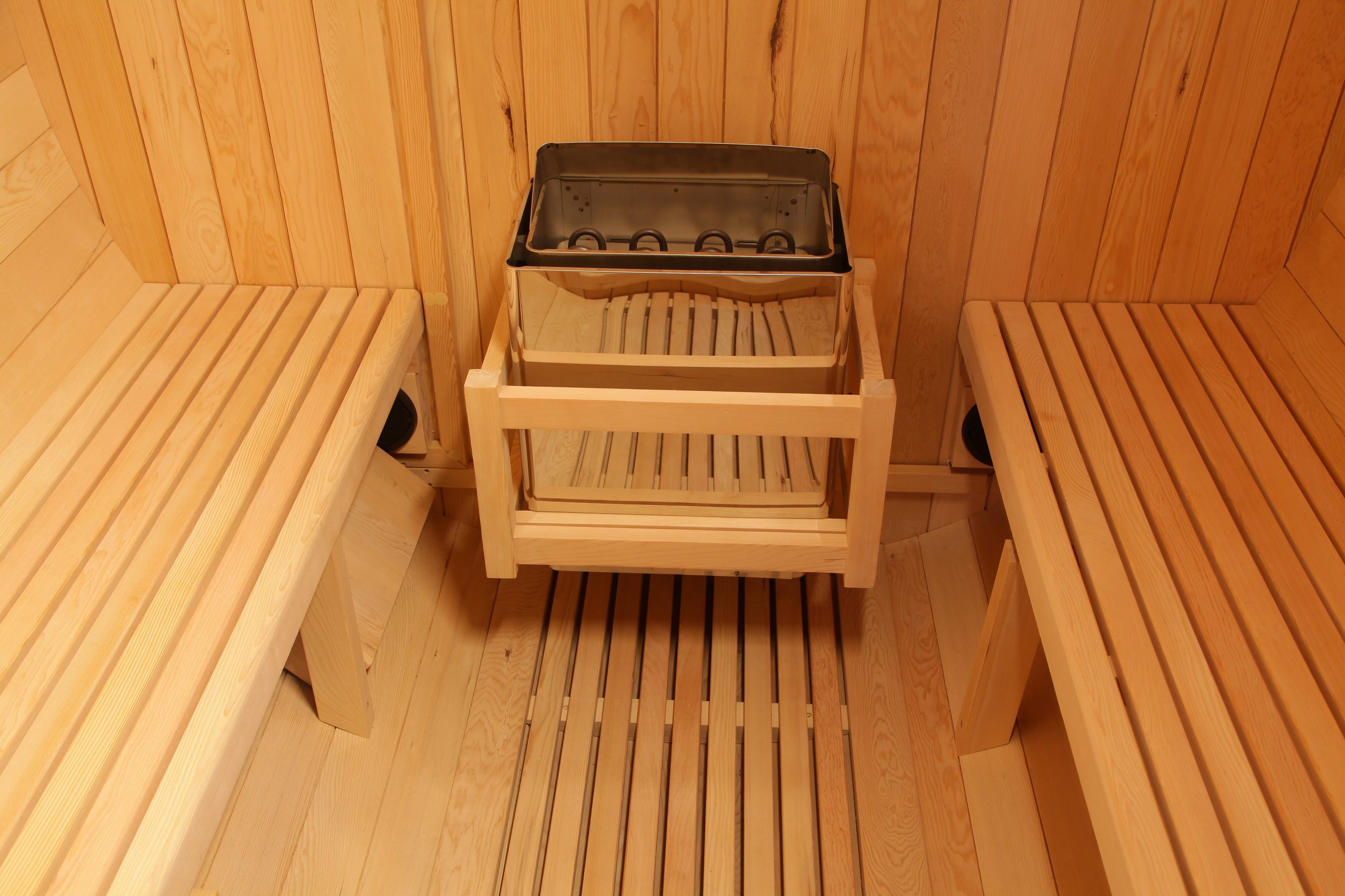 Wholesale Red Cedar Outdoor 2 Person Barrel Sauna Room 009